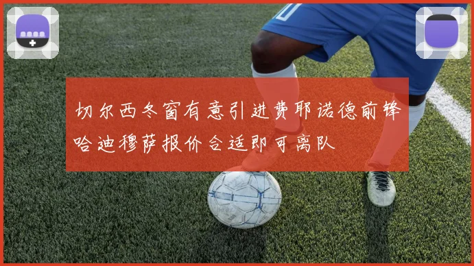 切尔西冬窗有意引进费耶诺德前锋哈迪穆萨报价合适即可离队